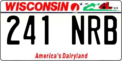 WI license plate 241NRB
