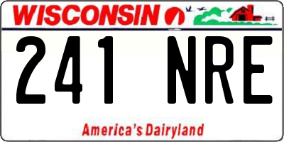 WI license plate 241NRE