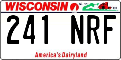 WI license plate 241NRF