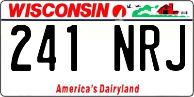 WI license plate 241NRJ