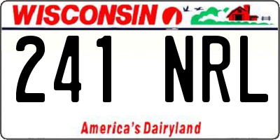 WI license plate 241NRL