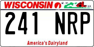 WI license plate 241NRP