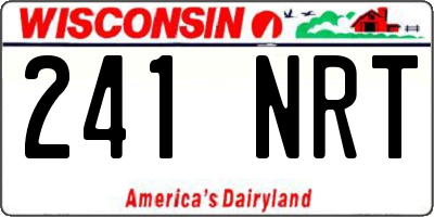WI license plate 241NRT