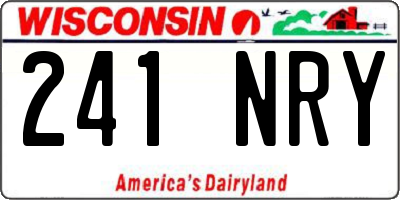 WI license plate 241NRY