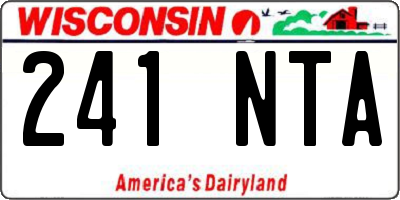 WI license plate 241NTA