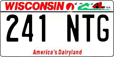 WI license plate 241NTG