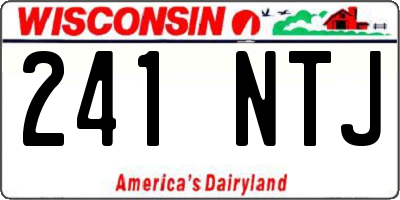 WI license plate 241NTJ