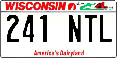 WI license plate 241NTL