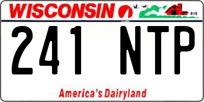 WI license plate 241NTP