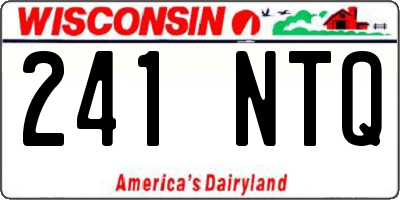 WI license plate 241NTQ