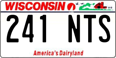 WI license plate 241NTS
