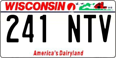 WI license plate 241NTV