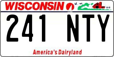 WI license plate 241NTY