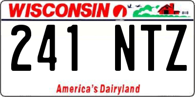 WI license plate 241NTZ