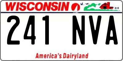 WI license plate 241NVA