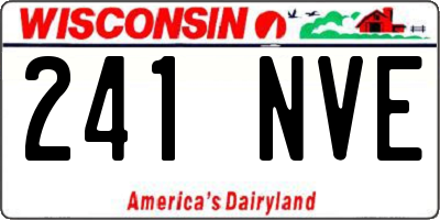 WI license plate 241NVE