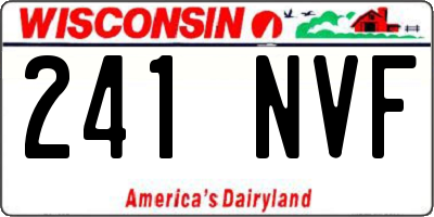 WI license plate 241NVF