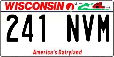 WI license plate 241NVM