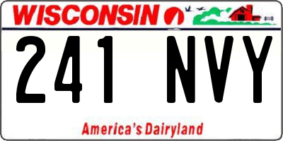 WI license plate 241NVY