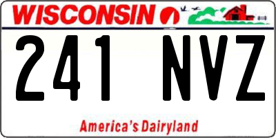 WI license plate 241NVZ