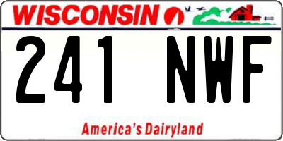 WI license plate 241NWF