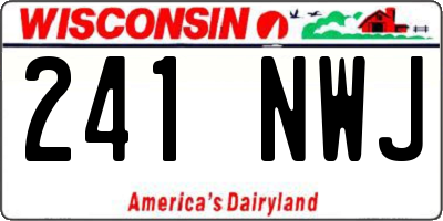 WI license plate 241NWJ
