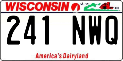 WI license plate 241NWQ