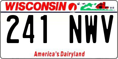 WI license plate 241NWV