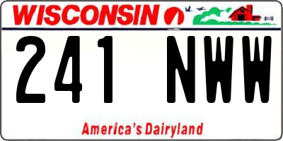 WI license plate 241NWW