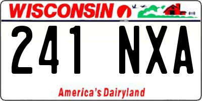 WI license plate 241NXA
