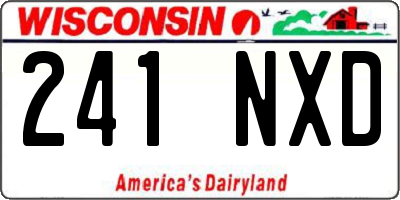 WI license plate 241NXD
