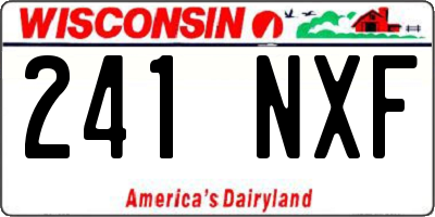 WI license plate 241NXF