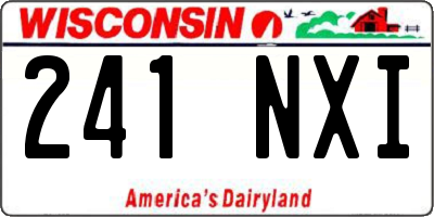 WI license plate 241NXI