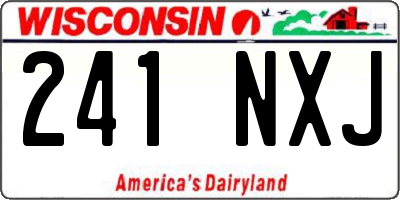 WI license plate 241NXJ