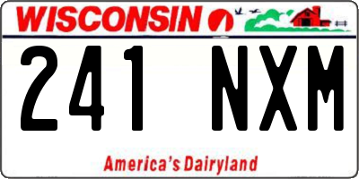 WI license plate 241NXM