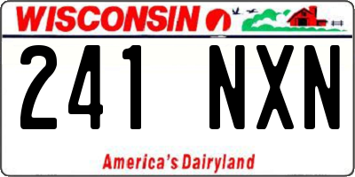 WI license plate 241NXN