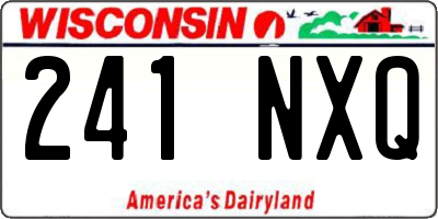 WI license plate 241NXQ