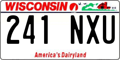 WI license plate 241NXU