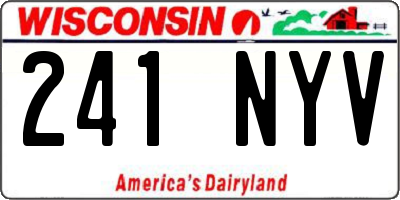 WI license plate 241NYV
