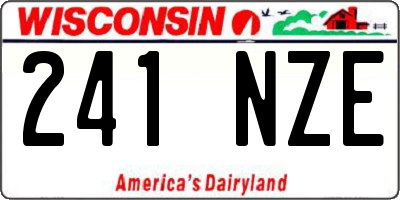 WI license plate 241NZE
