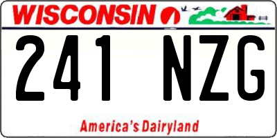 WI license plate 241NZG
