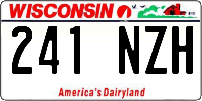 WI license plate 241NZH