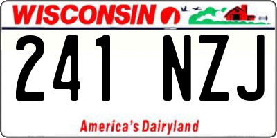 WI license plate 241NZJ