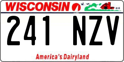 WI license plate 241NZV