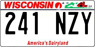 WI license plate 241NZY
