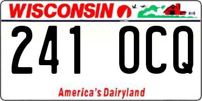 WI license plate 241OCQ