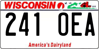 WI license plate 241OEA
