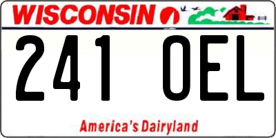WI license plate 241OEL