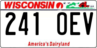 WI license plate 241OEV