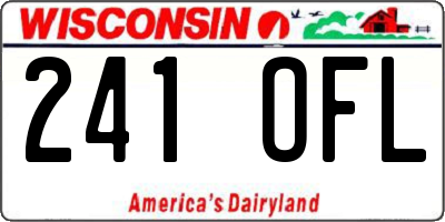 WI license plate 241OFL